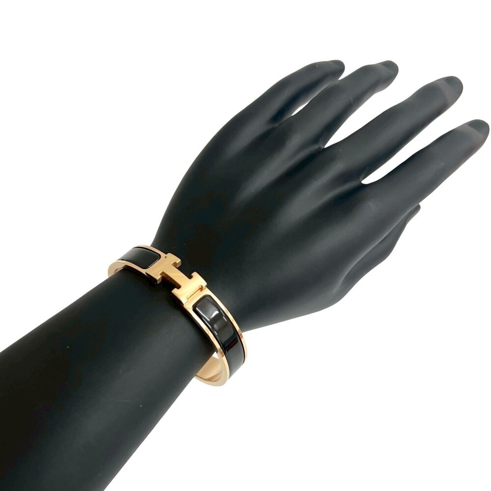 HERMES Black Charm Bracelet